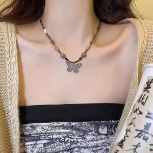 Fairy-Inspired Bow Necklace - Butterfly