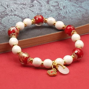Incense ash glass bracelet blessing bracelet-Rich