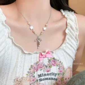 Fairy-Inspired Bow Necklace B