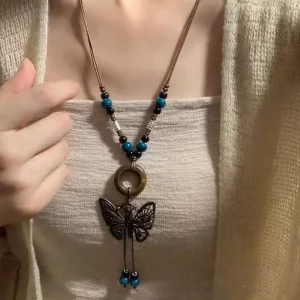 Fairy-Inspired Bow Necklace - Butterfly D