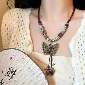 Fairy-Inspired Bow Necklace - Butterfly B