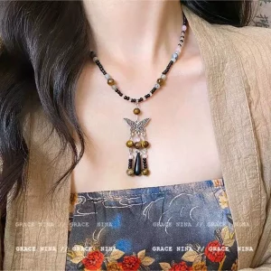 Fairy-Inspired Bow Necklace - Butterfly E